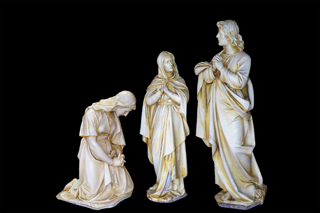 Wood and Plaster Church Sculpture Restorations, Antique restorations