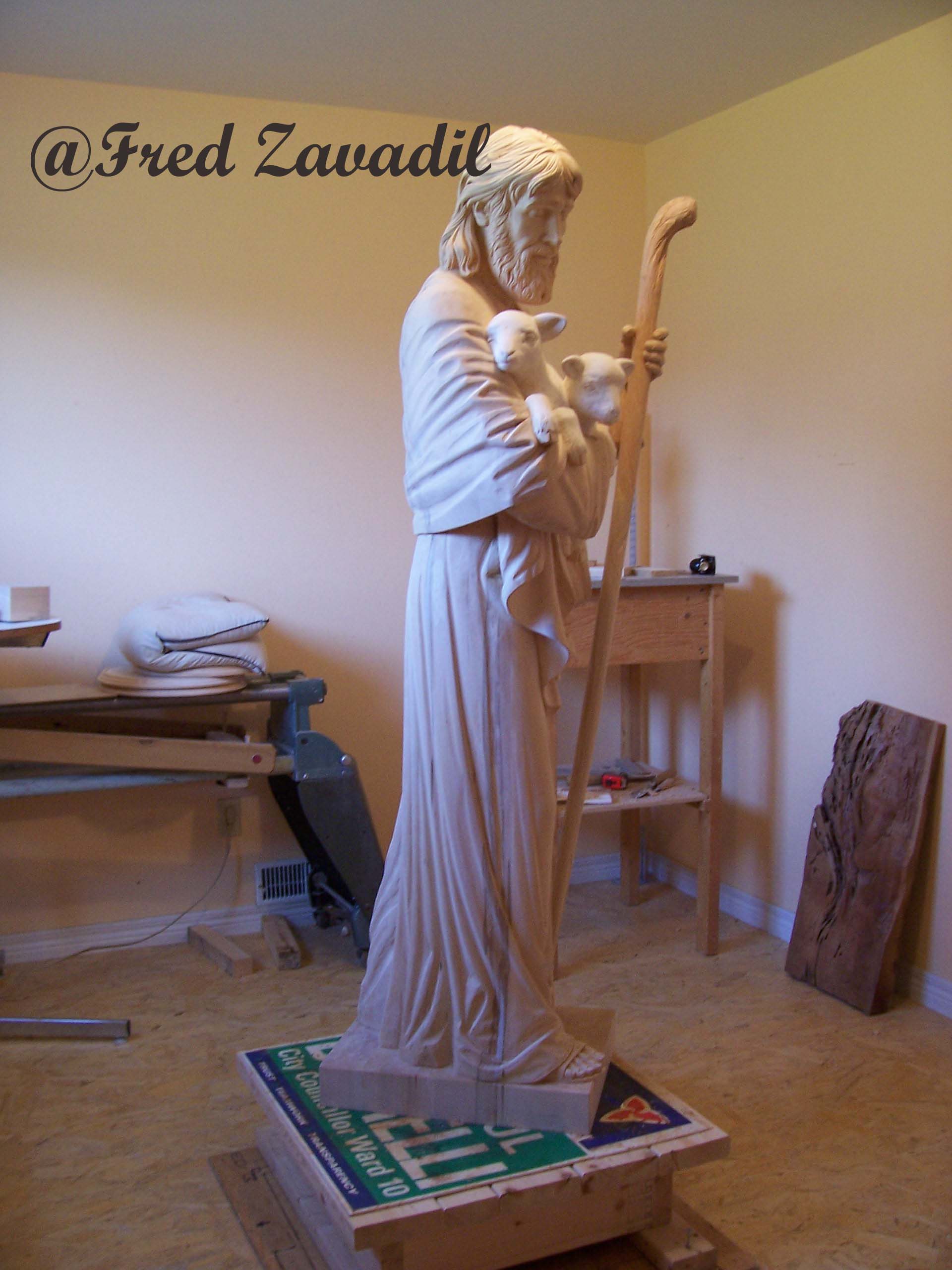 Religious sculptures, catholic statuary, and religious relief wood carvings
