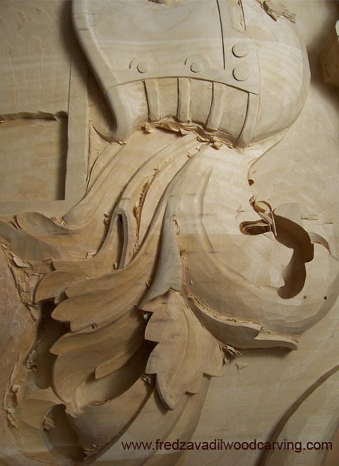Carved Family Coat of Arms / Family Crest | FRED ZAVADIL WOODCARVING